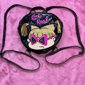 Danielle Nicole Rugrats Angelica Get Real Purple Glitter Sparkle Backpack